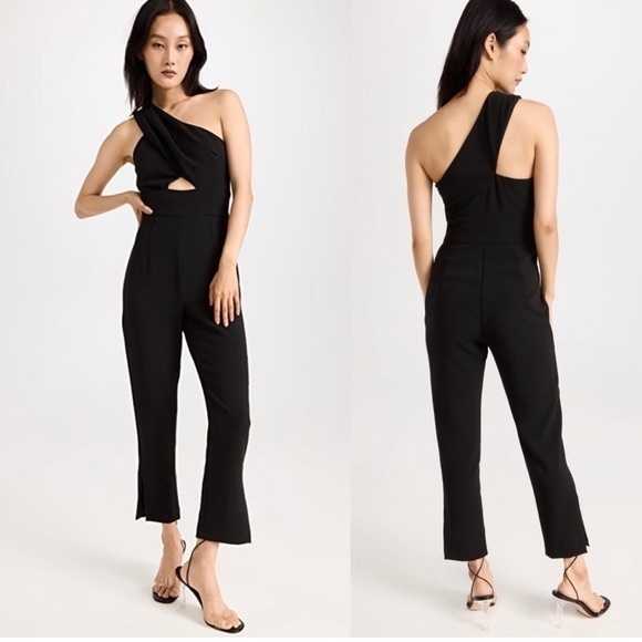 Black Halo Pants - Black Halo Honey Cutout Jumpsuit in Black size 2